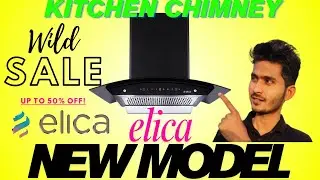 Elica WDFL 750 HAC LTW MS NERO auto clean chimney $ elica 75cm size chimney for kitchen