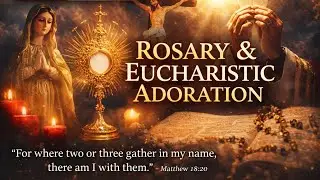 🔴 LIVE EUCHARISTIC ADORATION | Jesus Present • Peace • Latin Rosary