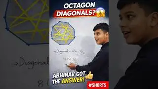 Octagon mein kitni diagonals hoti hain? 😲 | Class 9 Maths #Shorts