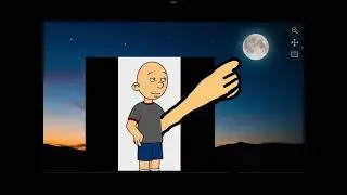Classic Caillou gets ￼ kick in the ass goanimate moon ￼