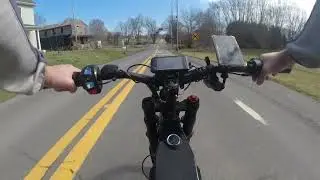 Warm morning e-bike ride in WV,  making some side money while enjoying the weather...