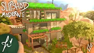 SLIPSHOD MODERN ECO HOME || The Sims 4 || Speed Build