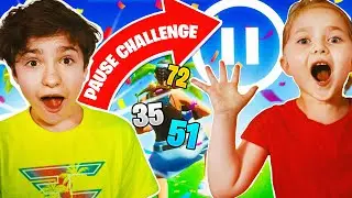 FaZe H1ghSky1 And MY 5 YEAR OLD SISTER Vs. PAUSE Challenge!!! **Fortnite**