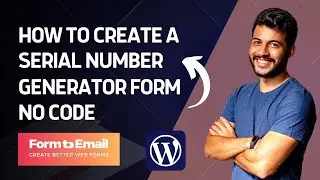 HOW TO CREATE A SERIAL NUMBER GENERATOR FORM WITHOUT CODING