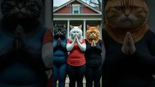The Glow-Up Story of Three Chubby Cats 😻🍎#ViralCats #FunnyCats #MeowPower #CatCouples