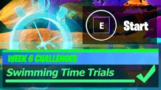 Complete the SWIMMING TIME TRIAL at Weeping Woods or Coral Castle Locations - Fortnite