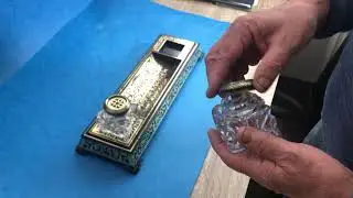Boulle French Ink stand.
