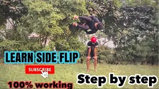 Learn side flip / sideflip ￼ कैसे सीखें | Easy learn sideflip at home / fitness freak Arya