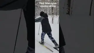 First time cross country skiing in Russia. #winterinrussia #crosscountryskiing