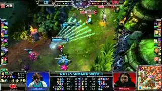 Cloud 9 (C9) vs Dignitas (DIG) || Super week NA LCS Summer 2013 W9D2 || Full Game HD