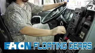 floating gears without the clutch, upshifting and downshifting pedal view