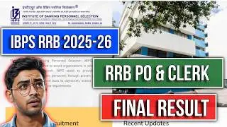 IBPS RRB 2025-26 Final Result UPDATE ? 😱 RRB PO & Clerk Big Update!