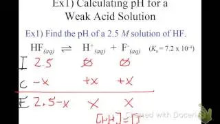 8- pH of a weak acid