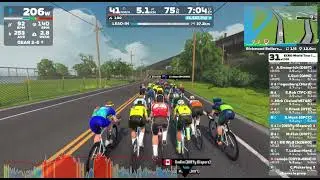 Top 10 // ECRO Chasing Yellow - Stage 8 // Richmond Rollercoaster // Cat B Mass Start // Zwift