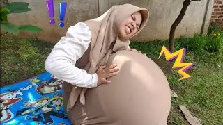 KAGET GARA2 TIUP BALON JUMBO PAKAI ANGIN AJAIB ⁉️TIBA² KONTRAKSI SAMPAI MELAHIRKAN ‼️DRAMA IBU HAMIL