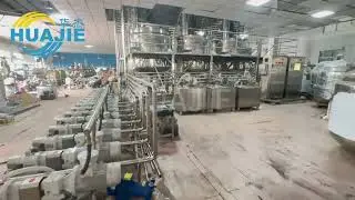 5000L Homogenizer mixing tanks with automatic oil liquid powder feeding system