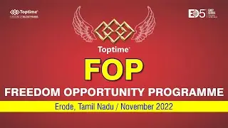 Freedom Opportunity Programme | Erode, Tamil Nadu | Nov 2022 | Toptime Consumer Pvt Ltd