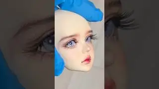 Peach Skin Haru &ndash; Normal B Makeup 🎀 #bjd #dollmakeup #supiadoll