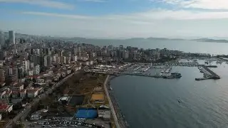 Aerial Of Istanbul Coast Stock Video
