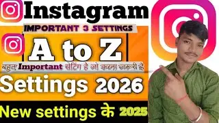 You Can Change This Settings with privacy | Instagram Privacy ke liye important settings 2025 & 2026