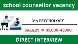 |Dps school counsellor vacancy| Top psychology jobs  |jobs after ma psychology| psychology vacancy|