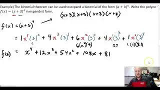 AP Precalculus | 1C.1 The Binomial Theorem