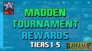 TOURNAMENT REWARDS TIERS 1-5 & CRABTREE!!! - Madden Mobile 18