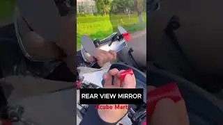 180 degree rear view mirror for universal for bike. 9999663243 #biker #bikeride #rider
