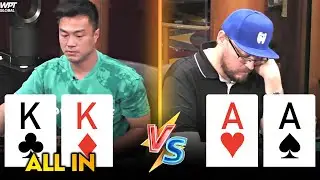 Pocket ACES vs. Pocket KINGS for $113,900 at SUPER HIGH Stakes Cash Game