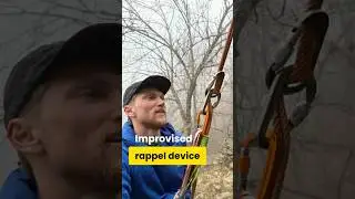 Спуск по веревке без страховочной платформы #спускповервверке #советыпоскалолазанию #скалолазание