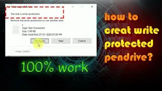 How To Make a USB Readonly or Write Protected by using cmd in hindi/english II write protection
