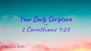 2 Corinthians 1 20