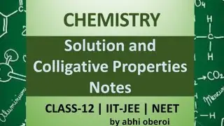 Solutions class 12 chemistry notes pdf # NEET # JEE # pdf in description
