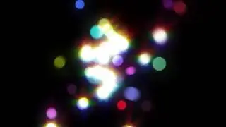 Colorful bokeh particle Overlay