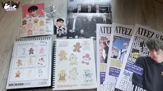 [에이티니로그] 에이티즈 8room 뉴스페이퍼, 2026년 시즌그리팅 언박싱~~ 너무너무 행복합니다~ 귀여워서 미쳐요,,  #ateez #atiny