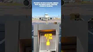 How a safe docking system helps pilots to park a plane #aviationgeek #aviationlovers #airplane