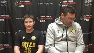 CEYBL U12, 12. 12. 2025, PRESS conference, Nefromedica UKS SP27 Katowice - Inter Bratislava