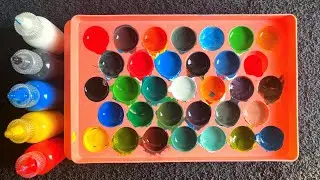 Create 32 Colors from JUST 5 Primary Colors I Color mixing technique #colormixing #satisfyingvideo
