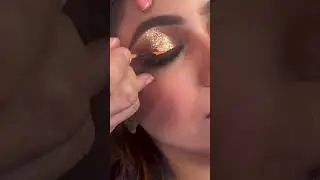 yellow glitter eye makeup tutorial for beginners ||#yellow #glitter #eyemakeup #eyeshadow