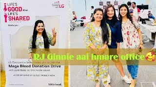 Mega Blood donation drive in our office | RJ Ginnie |Radio city&hearts;️