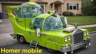 THE HOMER SIMPSON MOBILE AND CUSTOM CAR AND TRUCKS 