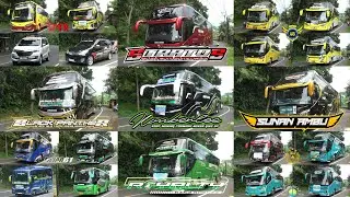Mobil Bus Telolet Kimberlee, Black Panther, Royalty, Stratos, Black Eagle, Juragan Empang, Dinasty