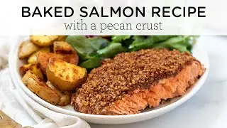 EASY BAKED SALMON RECIPE ‣‣ healthy weeknight dinner