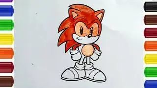 Рисование и раскрашивание по мотивам Sonic Realm для детей / как нарисовать Sonic Realm / #sonicd...