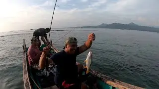 Mancing tompel di karang dangkal