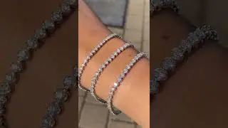 LAB GROWN AND NATURAL DIAMOND TENNIS BRACELETS!