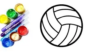 Ball Coloring Pages / How to Draw Ball / Learn Painting