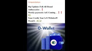 Boom 💥 O-Wallet Will Open Soon | ফাউন্ডারসদের ইনকাম শুরু #onpassive #owallet  #new_update #today