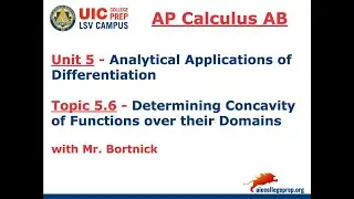 AP Calculus AB - 5.6 Determining Concavity of Functions over their Domains