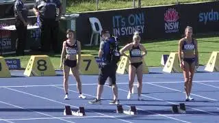 100mH Champion Celeste Mucci 13.09  +0.0 Australian Athletics Championships 2019